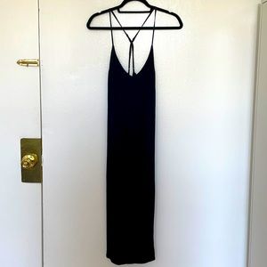 Reformation viscose and rayon midi slip dress